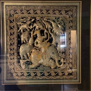 Handcrafted Elephant Tapestry Art